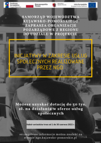 Usługi społeczne realizowane przez NGO - drugi nabór